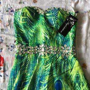 Peacock formal dress
